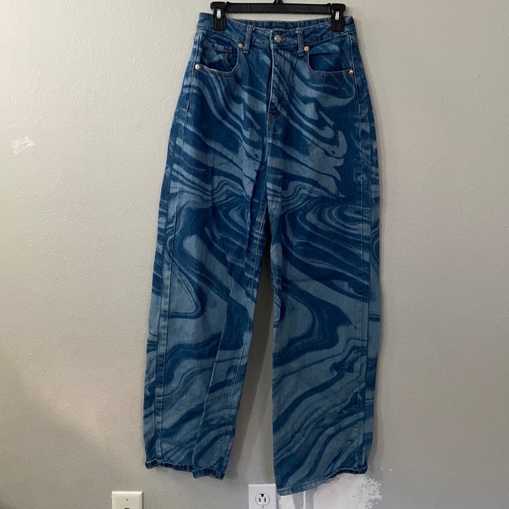 Wild Fable blue tye dye jeans wide leg